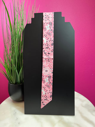 Pink Bandana Skinny Twilly