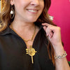 LNL Antique Gold Chain with Charm Pendants