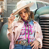 Big Concho Pink Twilly Scarf