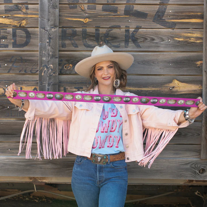 Big Concho Pink Twilly Scarf