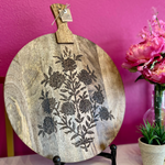 Flower Cluster Wood Serving Board