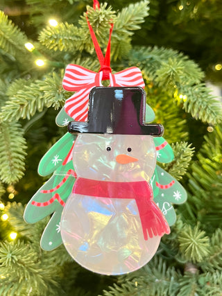 Snowman Holiday Hair Clip
