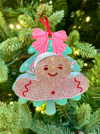 Gingerbread Holiday Hair Clip