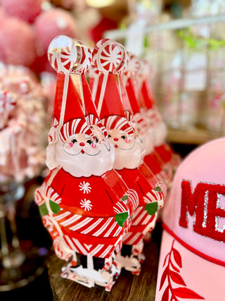 Peppermint Santa Acyrlic Standing Block