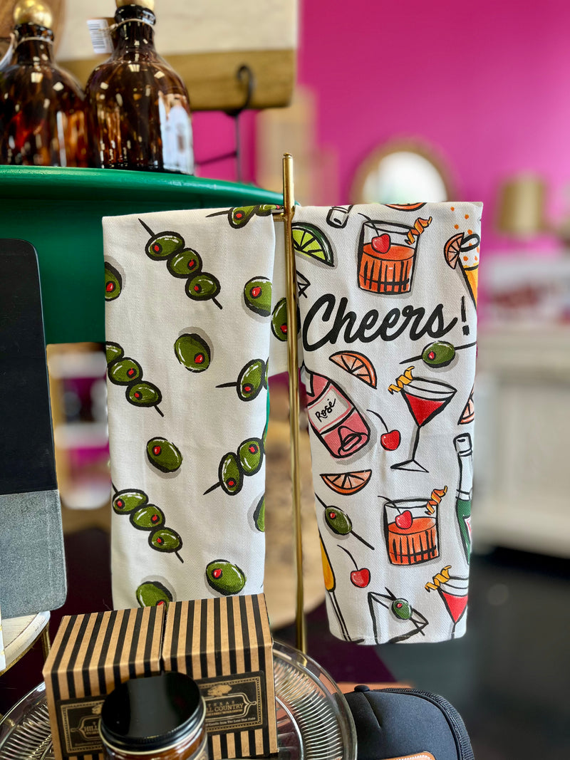 Olives Cotton Bar Towel