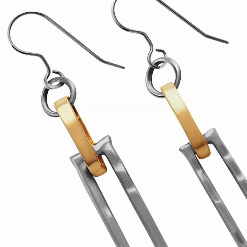 LJ Fall Mixed Metal Earring