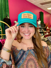 Save Water Drink Beer Teal Trucker Hat