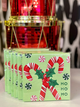 Candy Cane Napkins