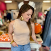 Erin Taupe Mock Neck Sweater Top