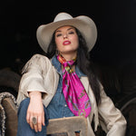 Hold Your Horses Pink Shorty 26" Wild Rag