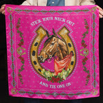 Hold Your Horses Pink Shorty 26" Wild Rag