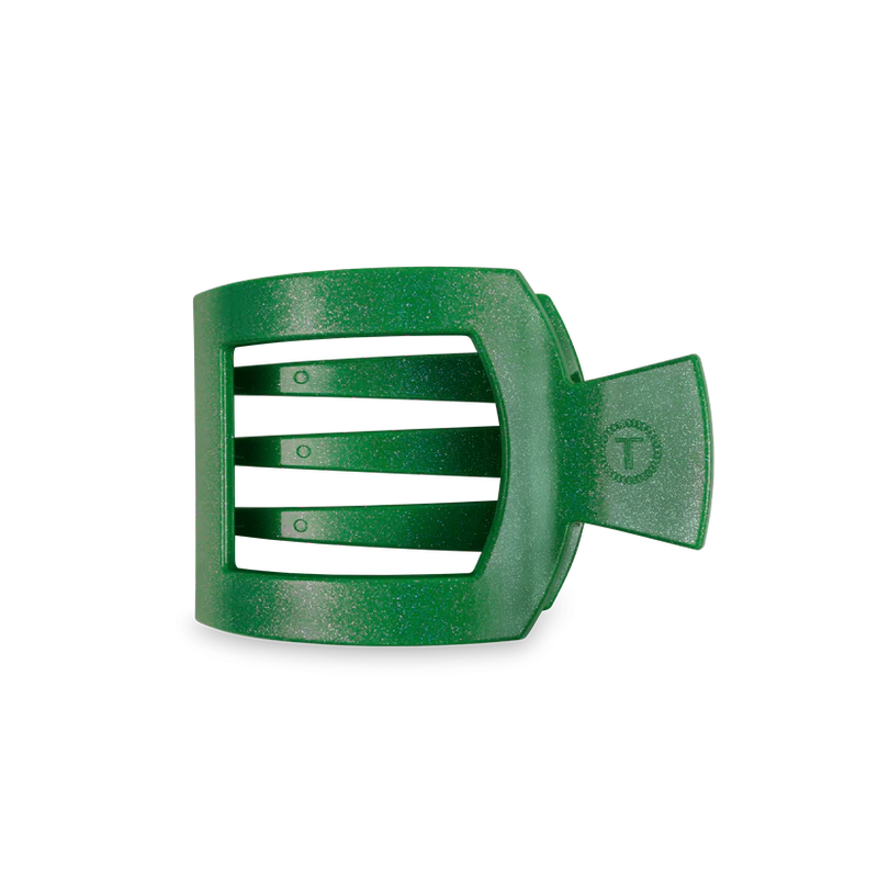 Shamrock Shimmer Large Flat Square Teleties Clip