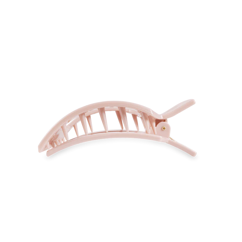 Pearly Pink Medium Flat Square Clip