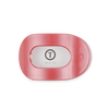 Calming Coral Medium Flat Round Teleties Clip