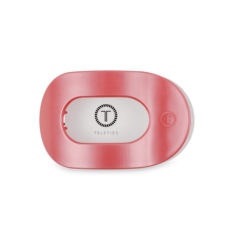 Calming Coral Medium Flat Round Teleties Clip