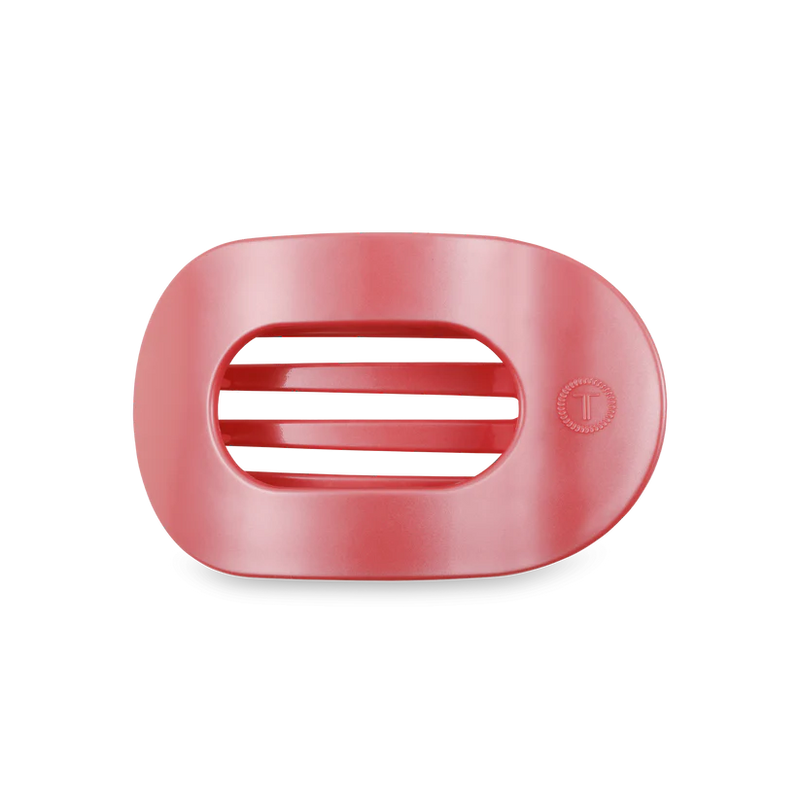 Calming Coral Medium Flat Round Teleties Clip