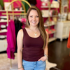 Talk Later Maroon Seamless Tank