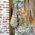Sawyer Sequin Multi Bomber Jacket