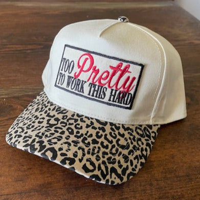 Too Pretty Red Leopard Hat