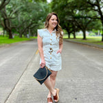 White Denim Romper