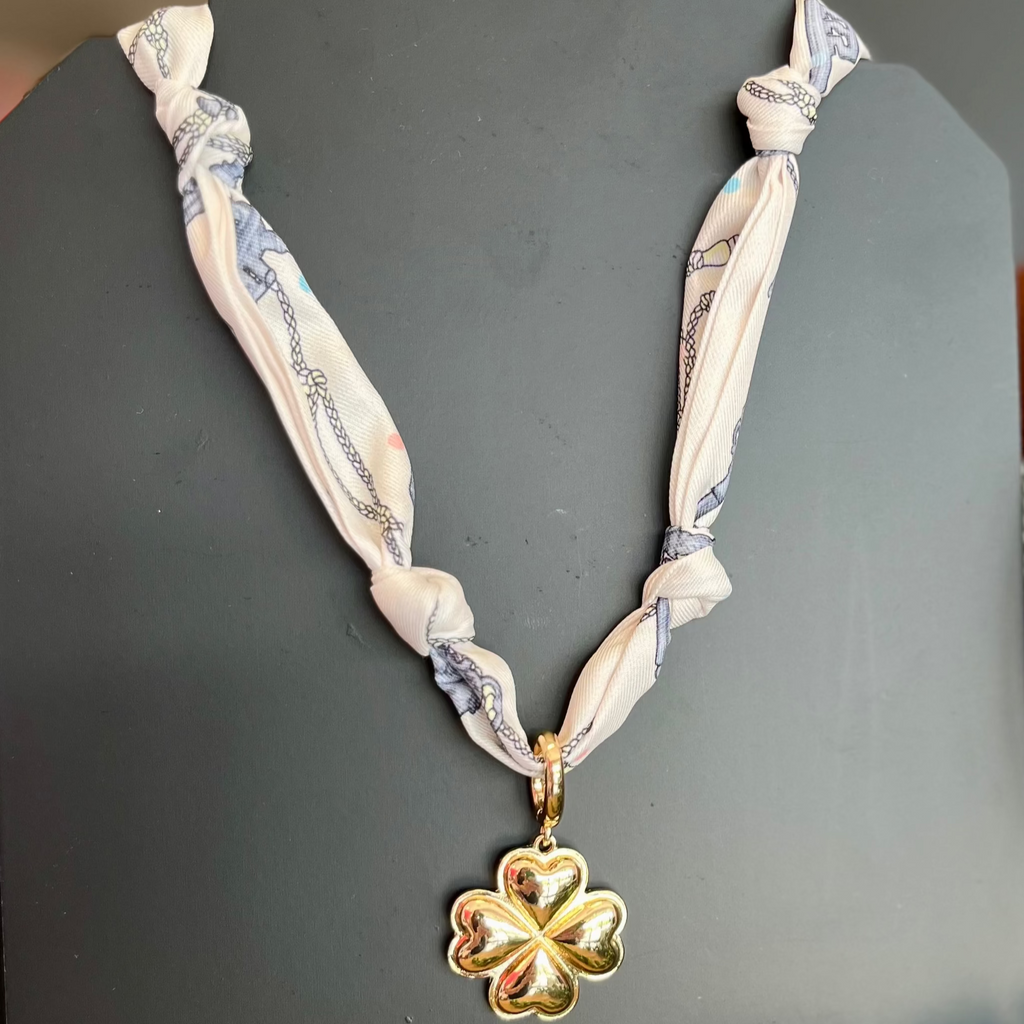 Charlie Clover Scarf Necklace