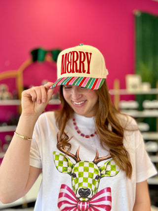 Merry Striped Baseball Hat