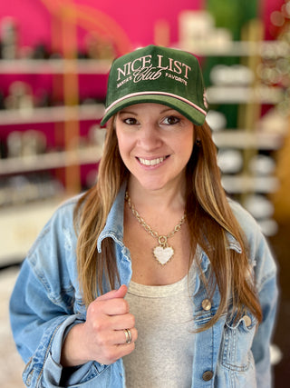 Nice List Club Hunter Green Baseball Hat