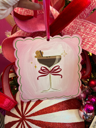 Espresso Martini Square Cocktail Ornament