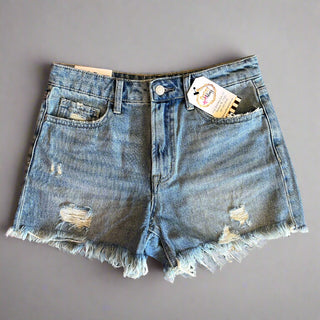 Astounded High Rise Denim Shorts