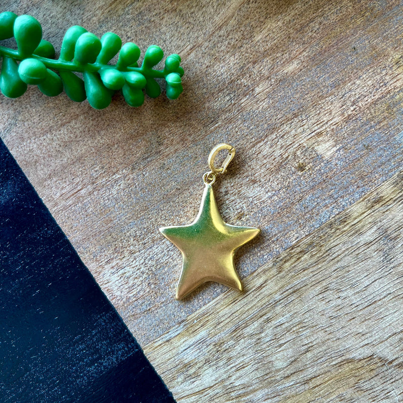 Gold Star Charm