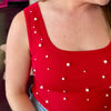 Red & Scattered Pearl Tank
