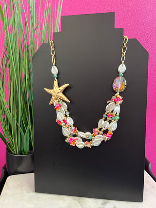 Starfish Cutie & Shell Necklace