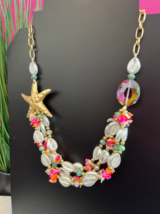 Starfish Cutie & Shell Necklace