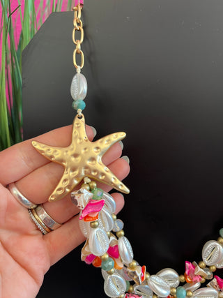 Starfish Cutie & Shell Necklace