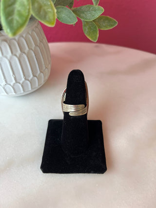 Pink Quartz Stone Silver Ring