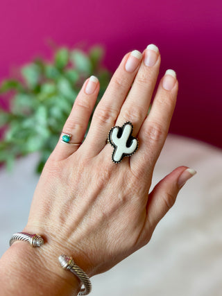 Ivory Small Cactus Ring