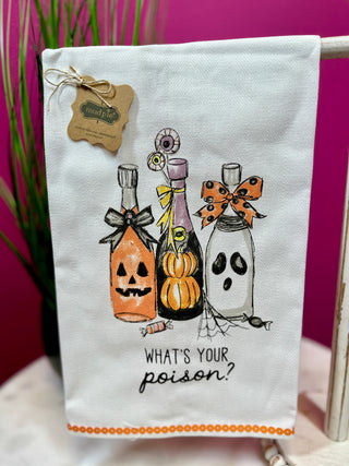 Halloween Bottle Tea Towel
