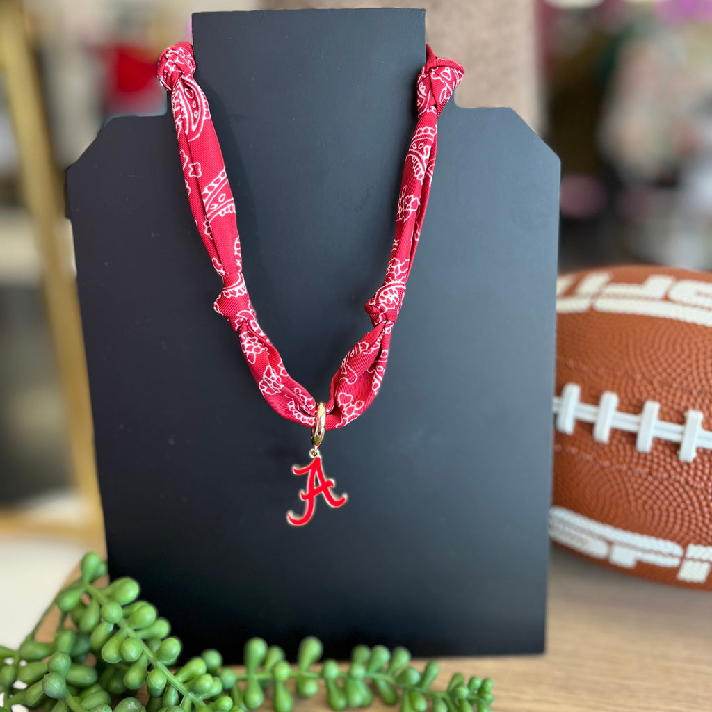 Alabama Crimson Tide Scarf Necklace