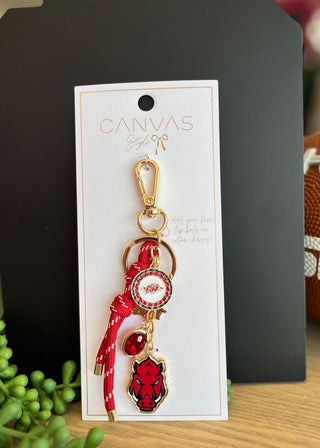 Arkansas Razorbacks Bag Charm