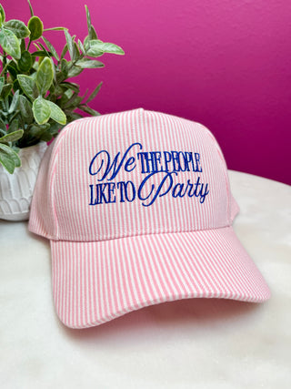 Pink We The People Baseball Hat
