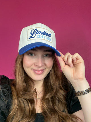 Limited Edition Blue Pinstripe Baseball Hat