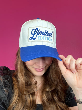 Limited Edition Blue Pinstripe Baseball Hat