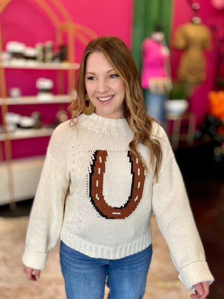 Ivory Horseshoe Sweater