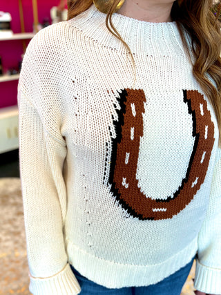 Ivory Horseshoe Sweater