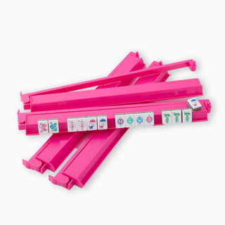 Hot Pink Rack Mahjong Set