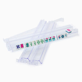 Clear Acrylic Rack Mahjong Set