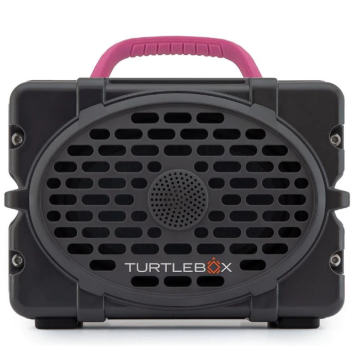 Thundergray w/Pink Handle Turtlebox Speaker