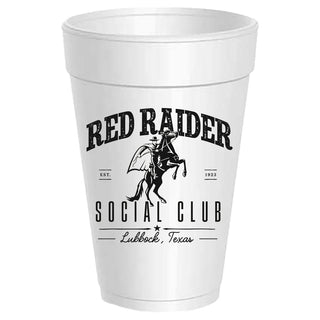 Red Raider Social Club Styrofoam Cups