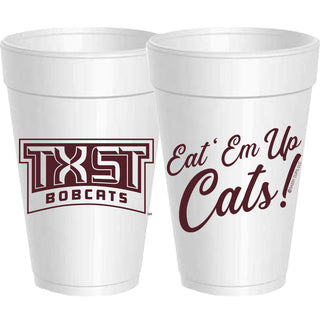Texas State Eat'em Styrofoam Cups