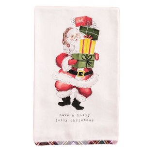 Have a Holly Jolly Santa Tea Towel